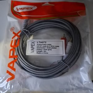 Cable audio RCA - 3.5 stereo 5mts